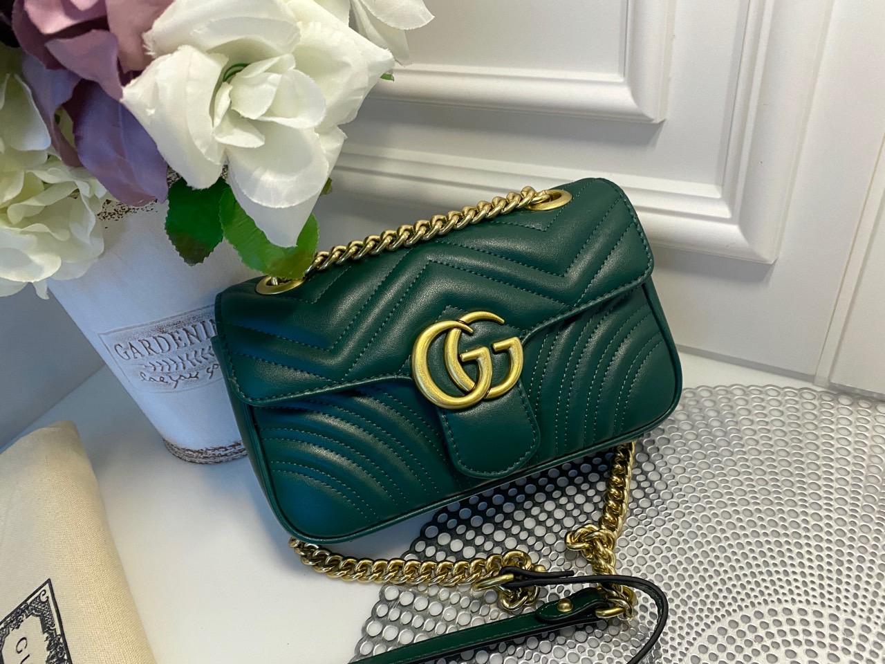 구찌 GG 마몬트 마틀라세 미니