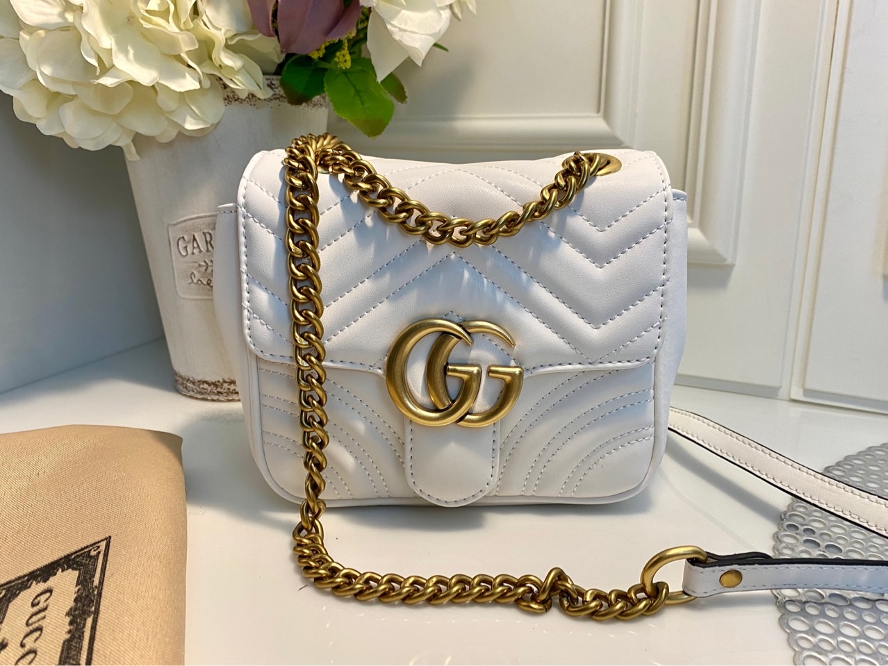 구찌 마몽 스퀘어 체인백