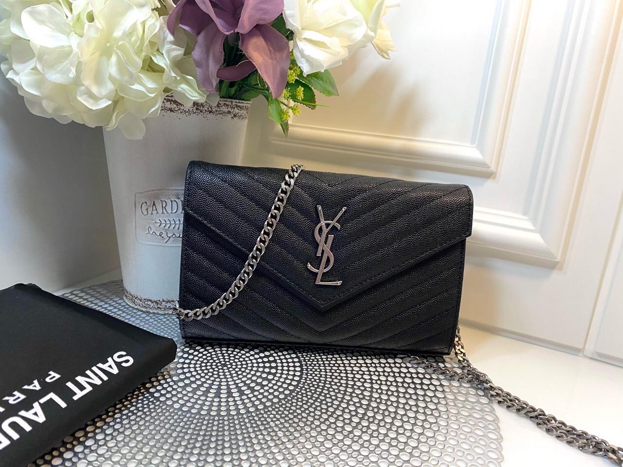 생로랑 모노그램 체인백